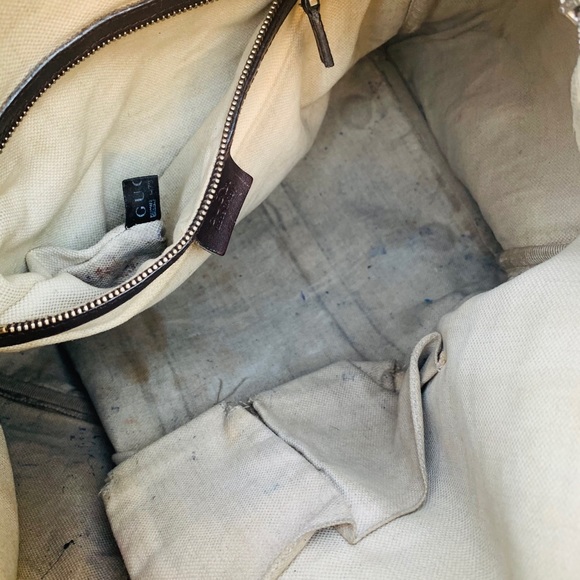 VINTAGE GUCCI WEB ORIGINAL GG BOSTON MM - Picture 9 of 14